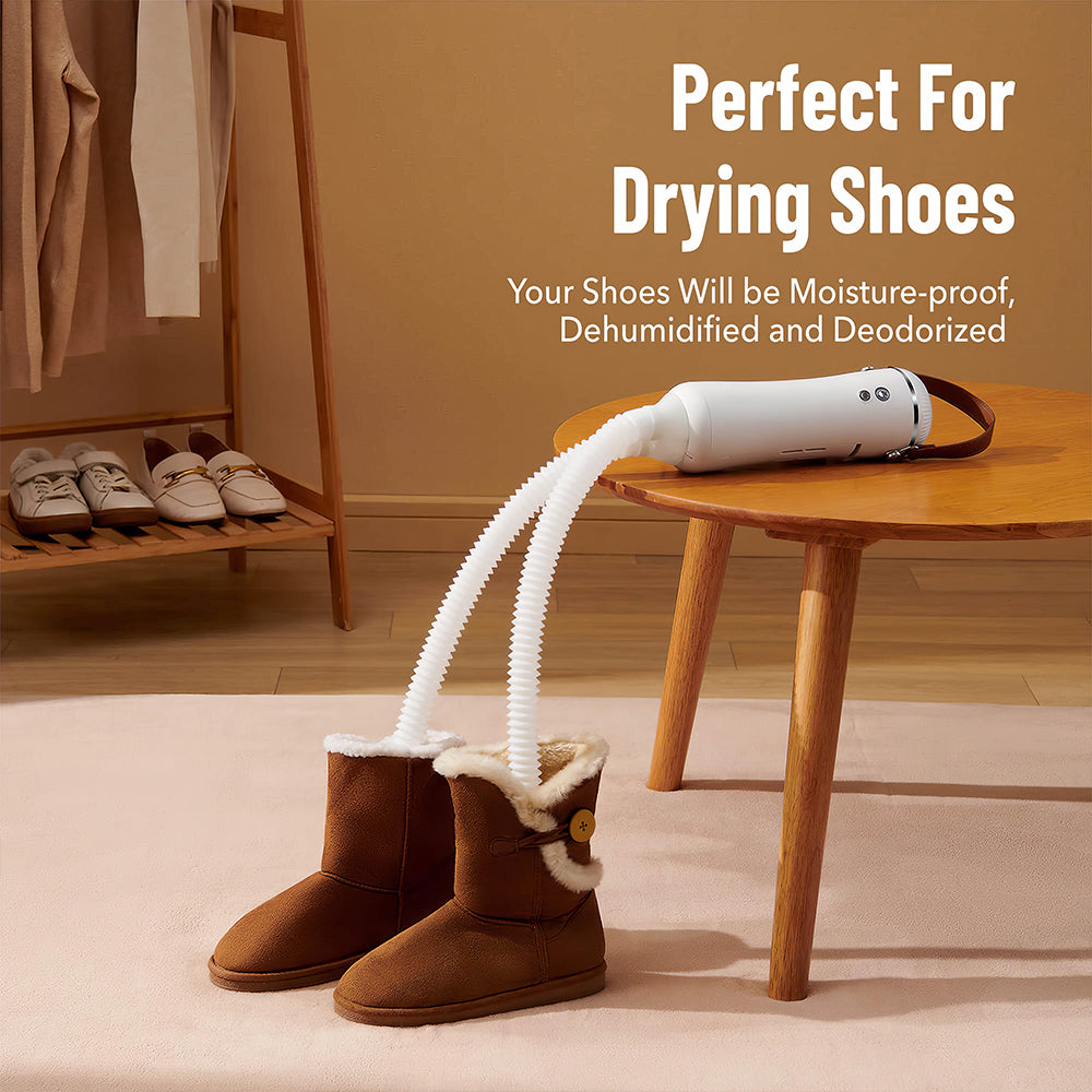Mini Electric Portable Clothes Dryer with Shoe Drying Attachment